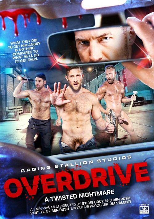 Overdrive / Ускорение (Steve Cruz, Ben Rush, Raging Stallion) [2023 г., Bareback, Beards, Big Dicks, Black, Deep Throat,, Muscled Men, Natural Body Hair, Oral, Tattoos, WEB-DL, 1080p] (Split Scenes)