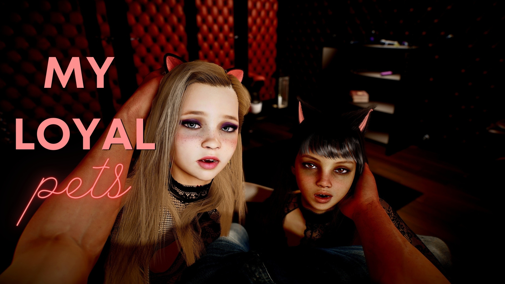 My Loyal Pets [v1.0] (DumbKoala / Dumb Koala) [uncen] [2022, ADV, Animation, 3DCG, BDSM, Female Domination, Lesbian, Loli, Male Domination, Male Protagonist, Masturbation, Mobile Game, Slave, Small Tits, Voyeurism] [rus+eng] [Ren Py]