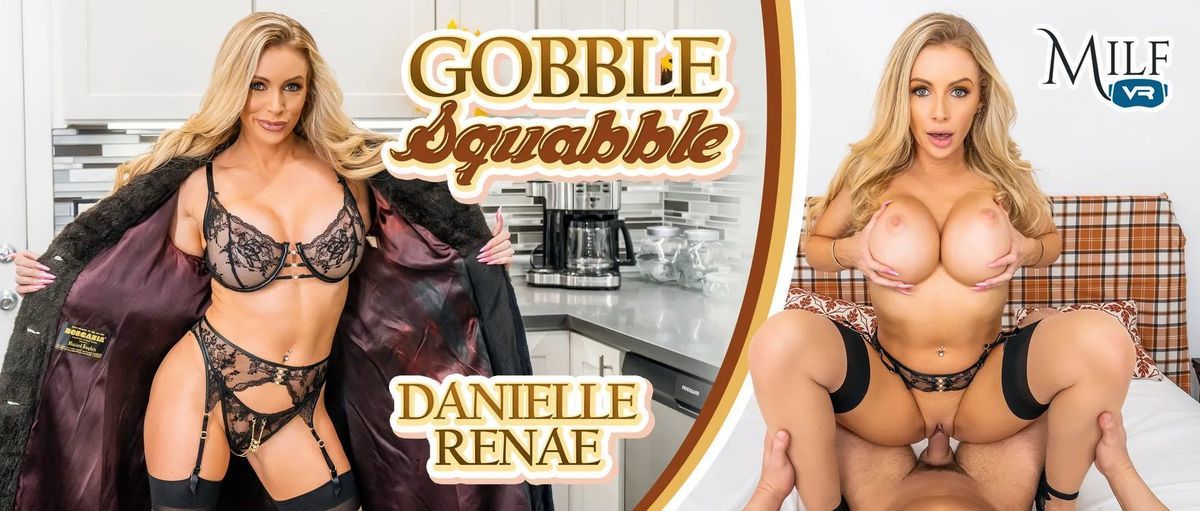 [MilfVR.com] Danielle Renae - Gobble Squabble [2023-11-23, Big Boobs, Big Cocks, Big Tits, Blonde, Blowjob, Couples, Cowgirl, Cum on Tits, Cumshots, Doggy Style, Fake Tits, Hardcore, MILF, Missionary, Pierced Navel, Piercings, POV, Reverse Cowgirl, Shaved