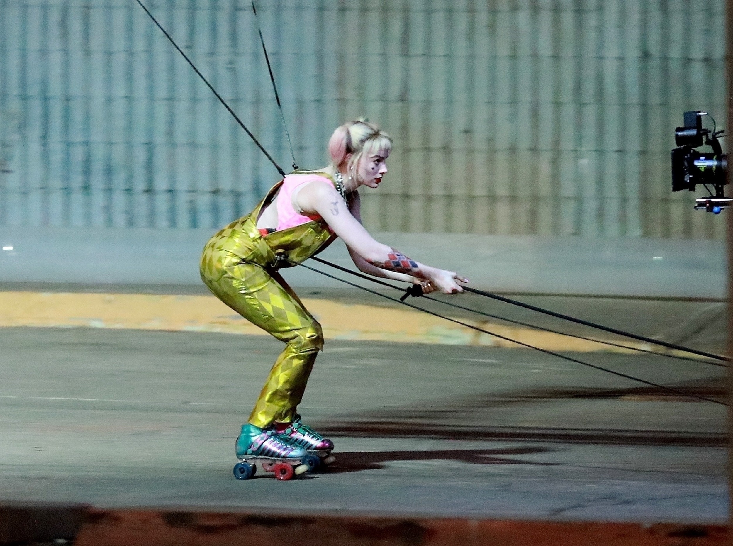 Margot Robbie Roller Skating