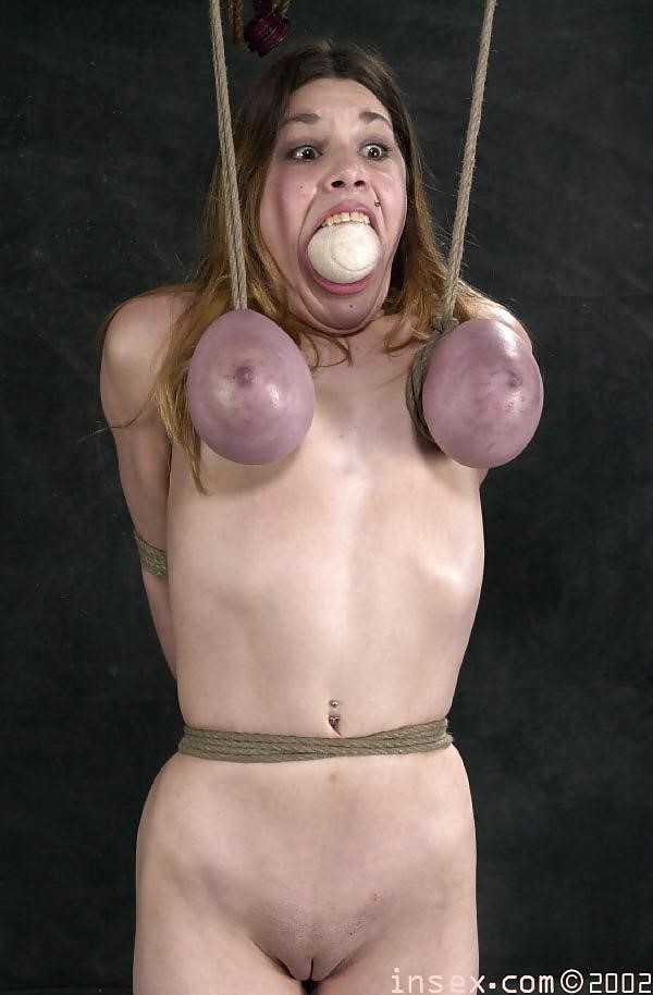 Japanese woman naked breast bondage