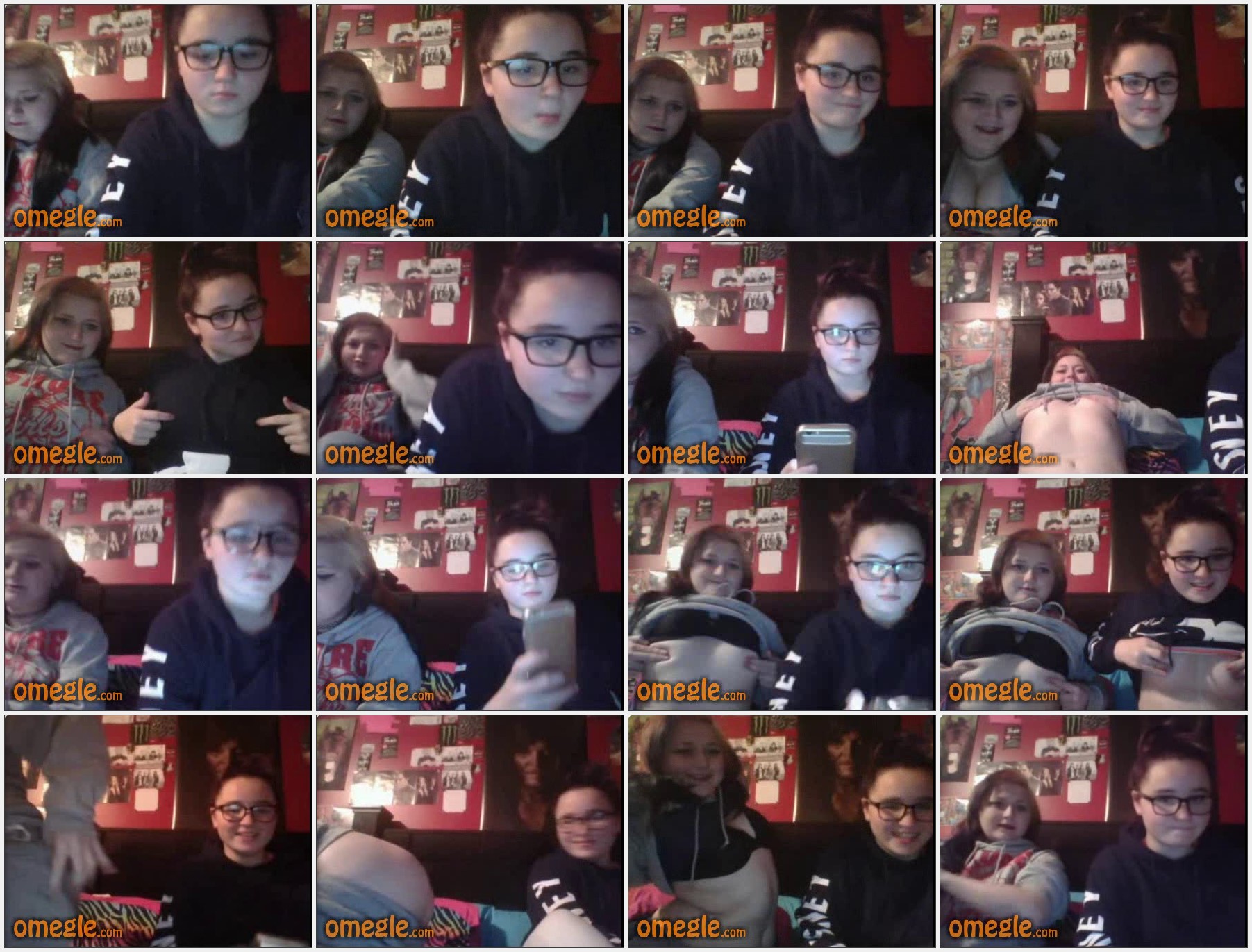 Omegle teen reaction