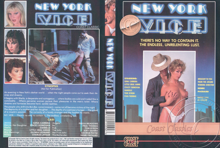 New York Vice / Порок Нью-Йорка (Henri Pachard, Coast To Coast) [1985 г., Feature, Classic, Facial, DVDRip] (Danielle (as Danniel), Gina Carrera, Little Oral Annie, Charlie Latour, Paula Meadows, Gloria Leonard, Stacey Donovan (as Stacy Donavan), George P