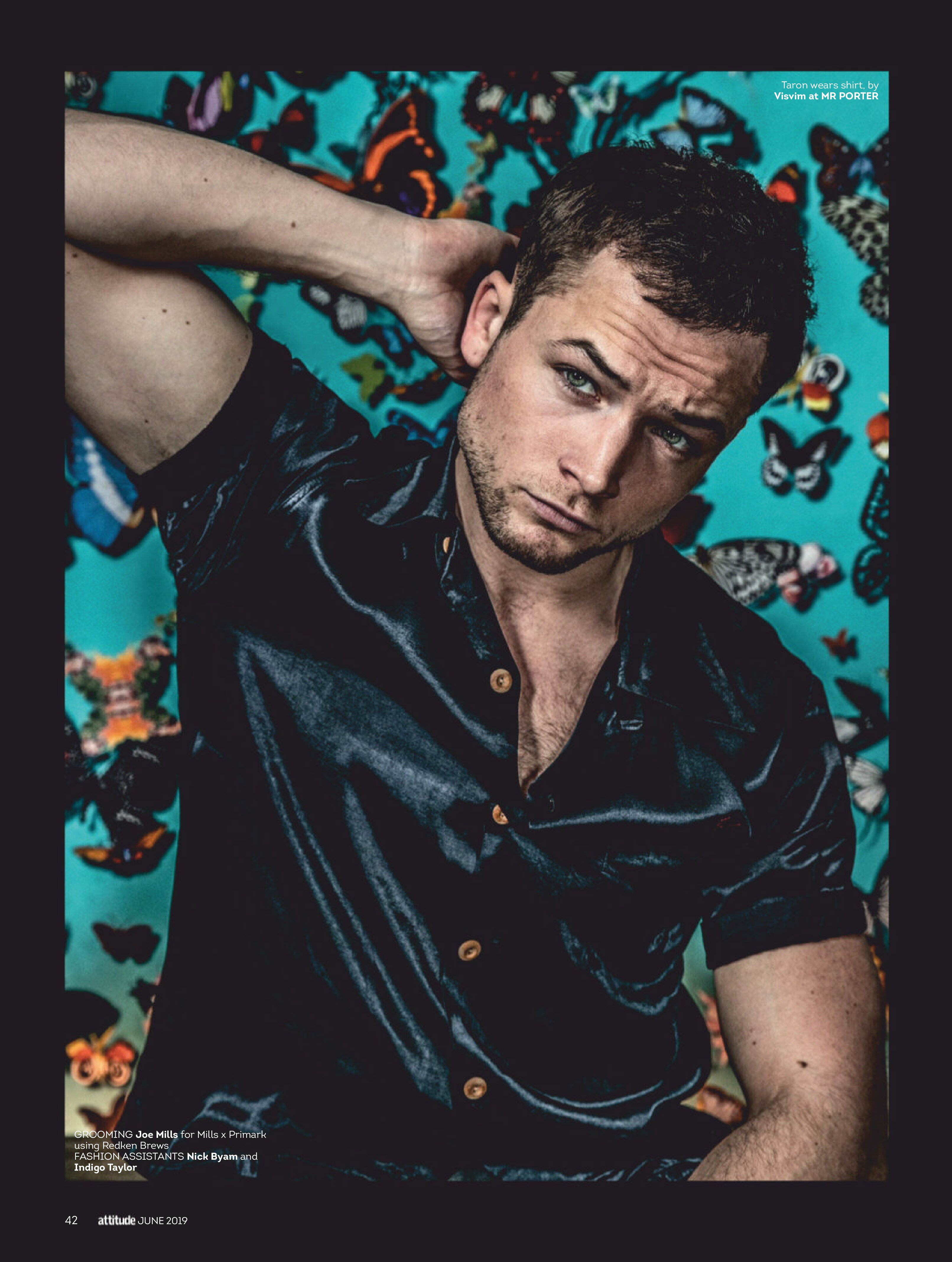 Celeb Photos Taron Egerton Covers Attitude Magazine June Hot