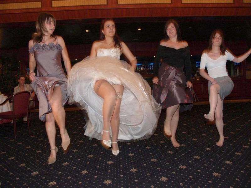 Weding panty upskirt