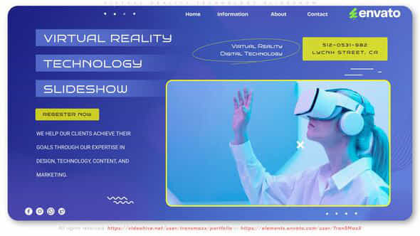 Virtual Reality Technology Slideshow - VideoHive 55906541