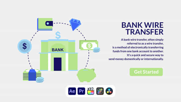 Bank Wire Transfer Design Concept - VideoHive 50690325