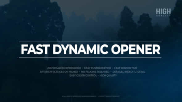 Fast Dynamic Opener - VideoHive 21294856