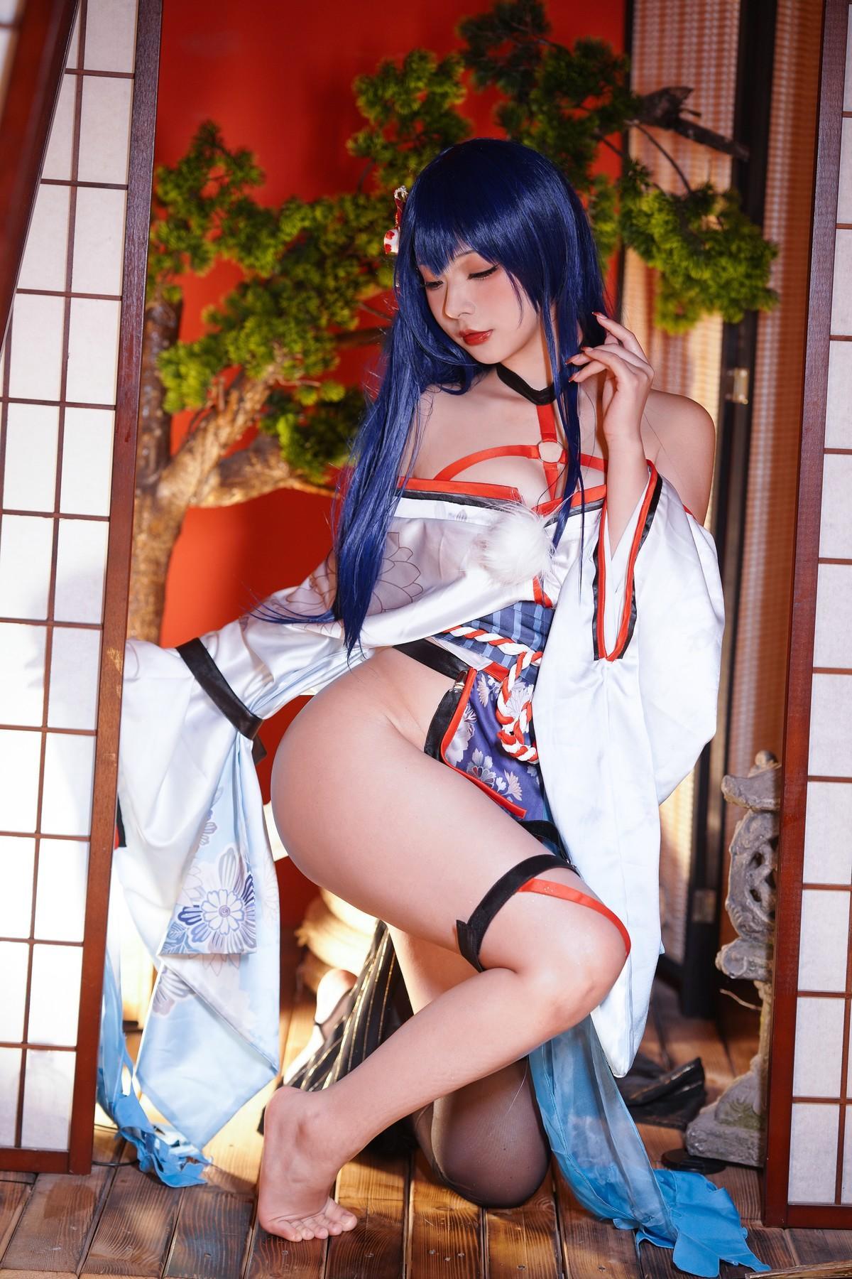 Cosplay Yuuhui玉汇 EroPhone Re 真子-和服抹油 Set.01(41)