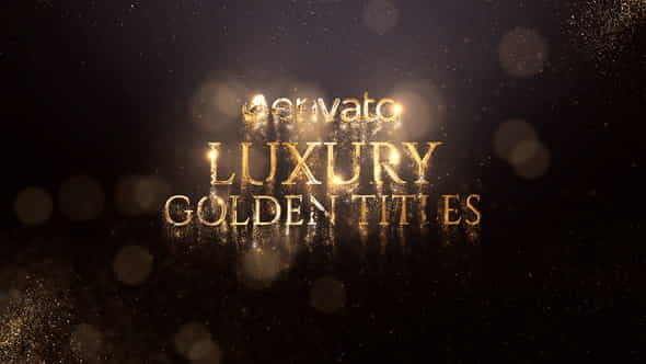 Luxury Golden Titles - VideoHive 21834365