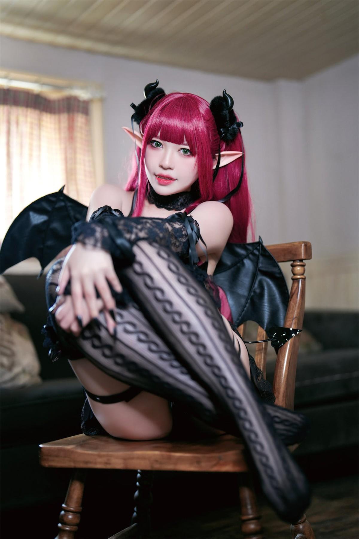 Cosplay 半半子Banbanko 小恶魔利兹(1)