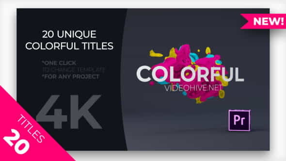 Colorful Titles MOGRT - VideoHive 23264223