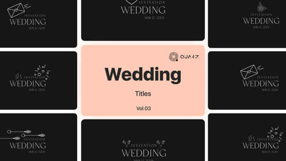 Wedding Titles Vol 03 - VideoHive 48762387