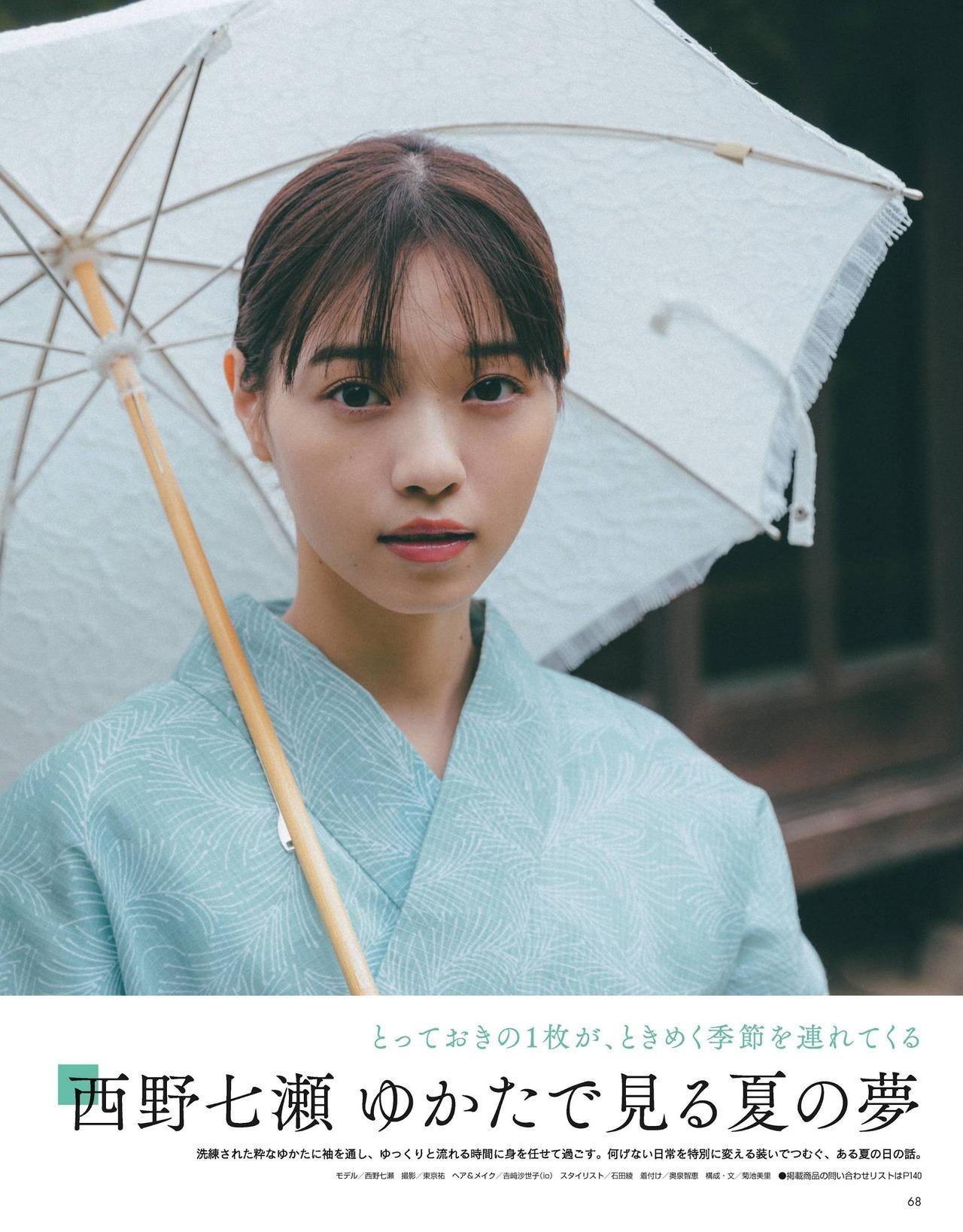 Nanase Nishino 西野七瀬, Non-no Magazine 2020.08(1)