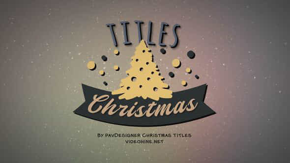 Merry Christmas Titles - VideoHive 48674217