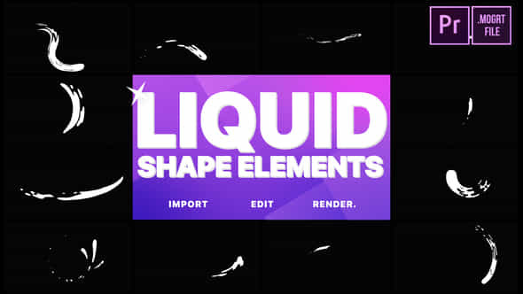 Liquid Shape Elements - VideoHive 22830353