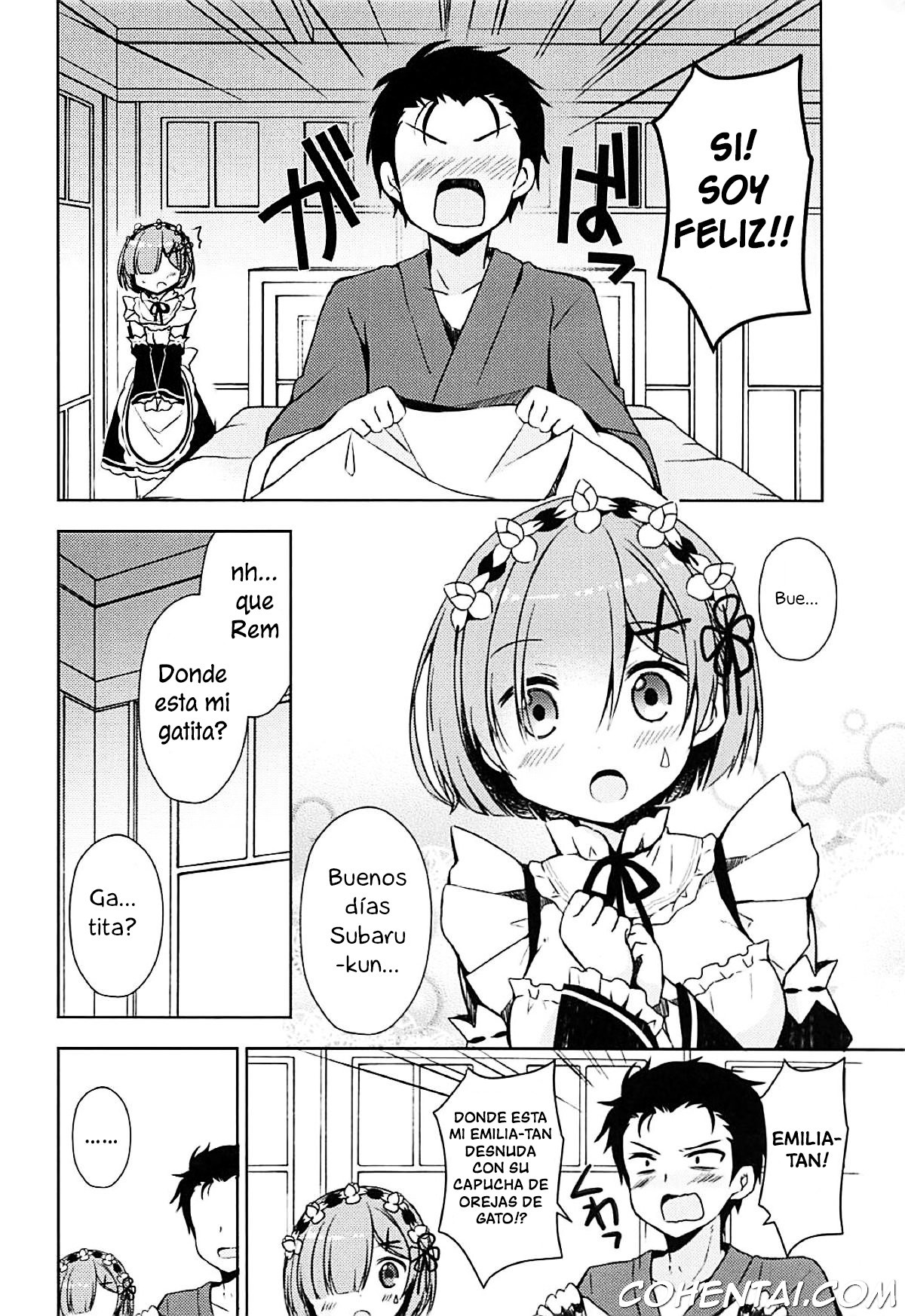 Rem-nyan to Nyannyan Suru? (Re:Zero kara Hajimeru Isekai Seikatsu) xxx comics manga porno doujin hentai español sexo 