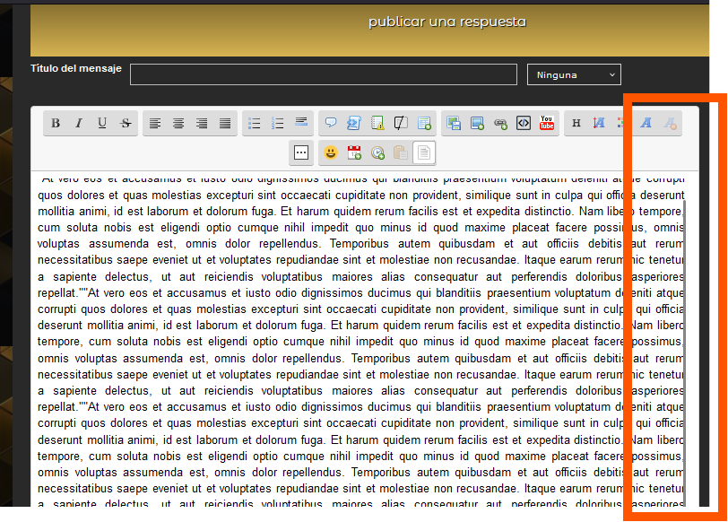 Scrollbar se encuentra apegado a la caja de respuestas y cubre el texto N2ZcYWBZ_o