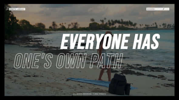 Kinetic Typography Titles Premiere Pro - VideoHive 36273297