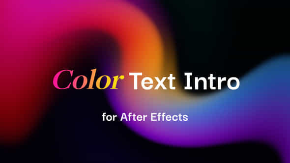 Color Text Intro - VideoHive 56382288
