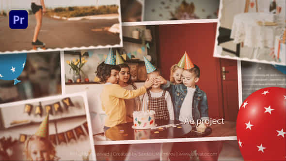 Happy Birthday Gallery Mogrt - VideoHive 51659715