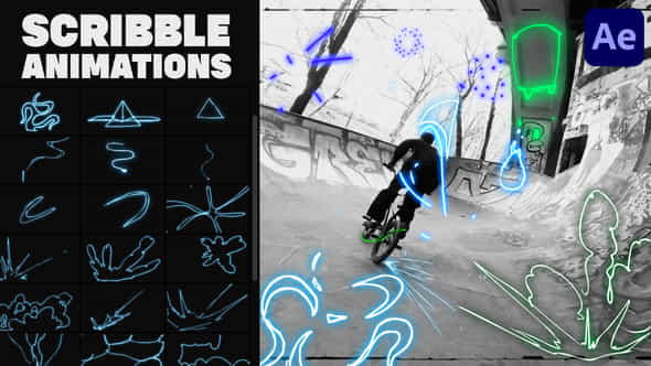 Abstract Scribble Animations - VideoHive 38262226