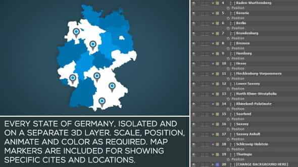 Germany Map Kit - VideoHive 15869462