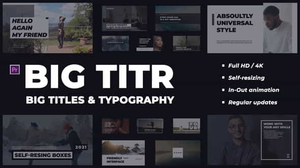 Big TitlesTypography | - VideoHive 33803732