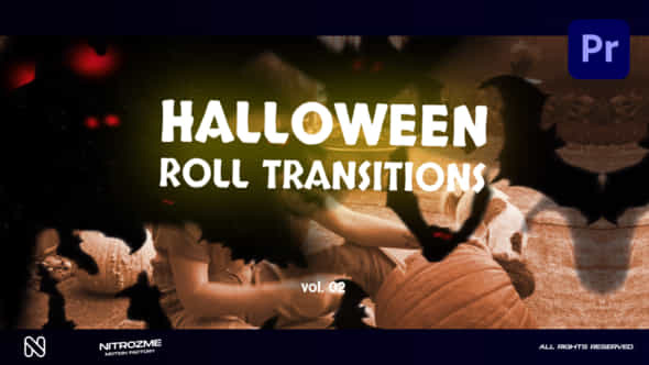 Halloween Roll Transitions - VideoHive 48475242