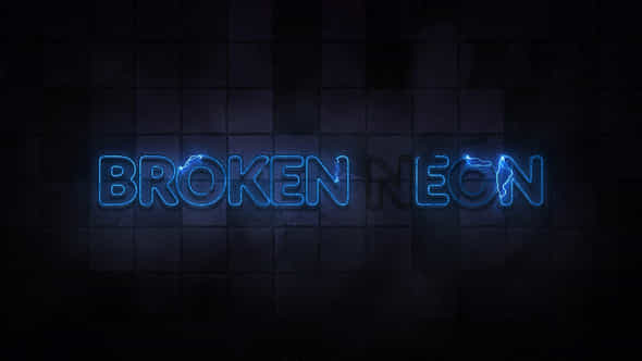 Broken Neon Sign - VideoHive 26691898