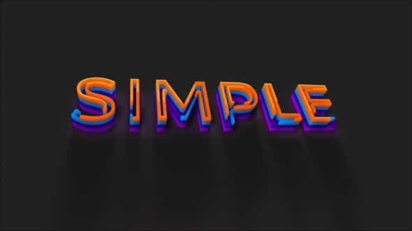 Minimal Colors Text Intro - VideoHive 32794397