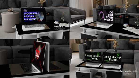 Laptop Mockup Promo - VideoHive 57171545