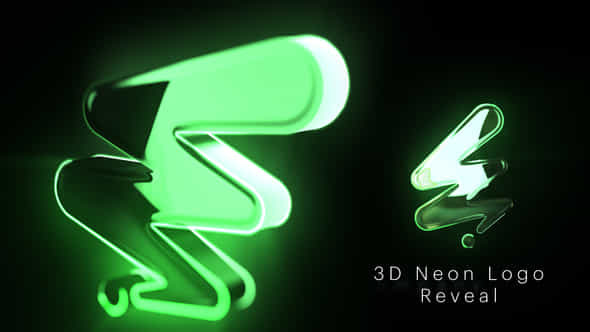 Fast 3D Neon Logo Reveal - VideoHive 54726262
