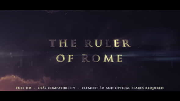 The Ruler Of Rome - - VideoHive 11959020