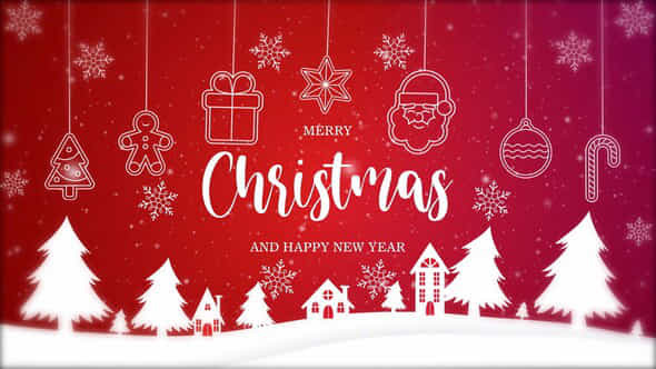 Merry Christmas And Happy New Year Intro 3 - VideoHive 49222447