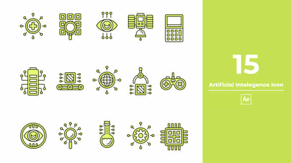 Artificial Intelegence Icon - VideoHive 47365132