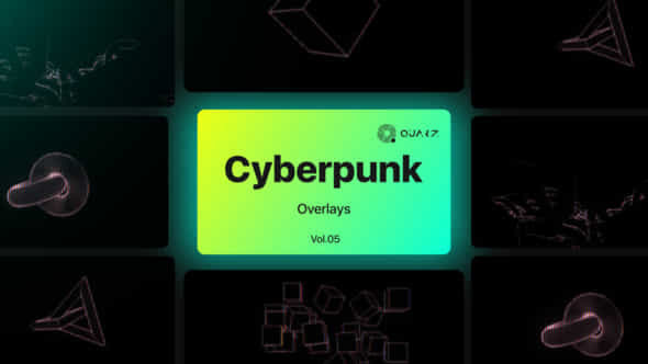 Cyberpunk Overlays Vol. - VideoHive 47534291