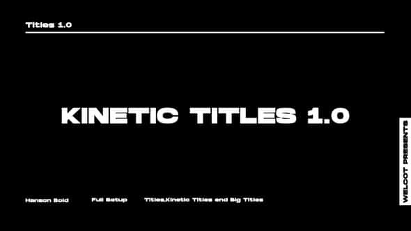 Kinetic Titles 10 - VideoHive 45190435