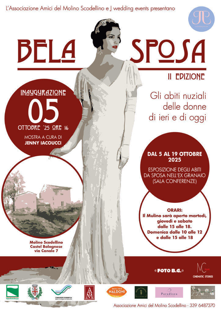 Torna “Bela Sposa”, la mostra sugli abiti nuziali di ieri e di oggi al Mulino Scodellino dal 5 al 19 ottobre