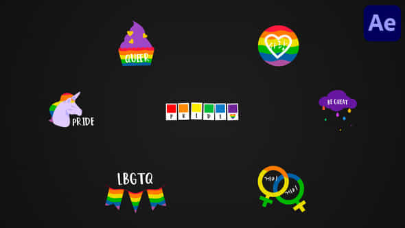 Lgbtq Titles For After Effects - VideoHive 52830503