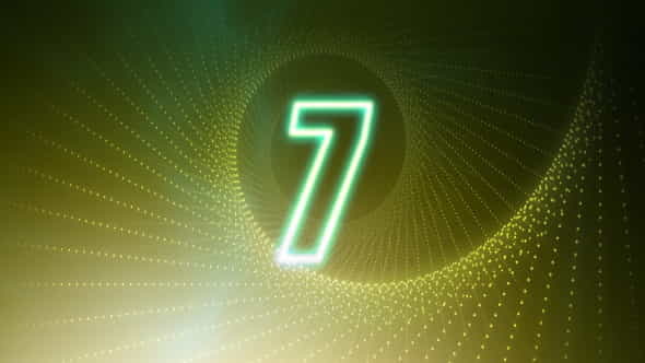 Countdown Glow Number - VideoHive 147061