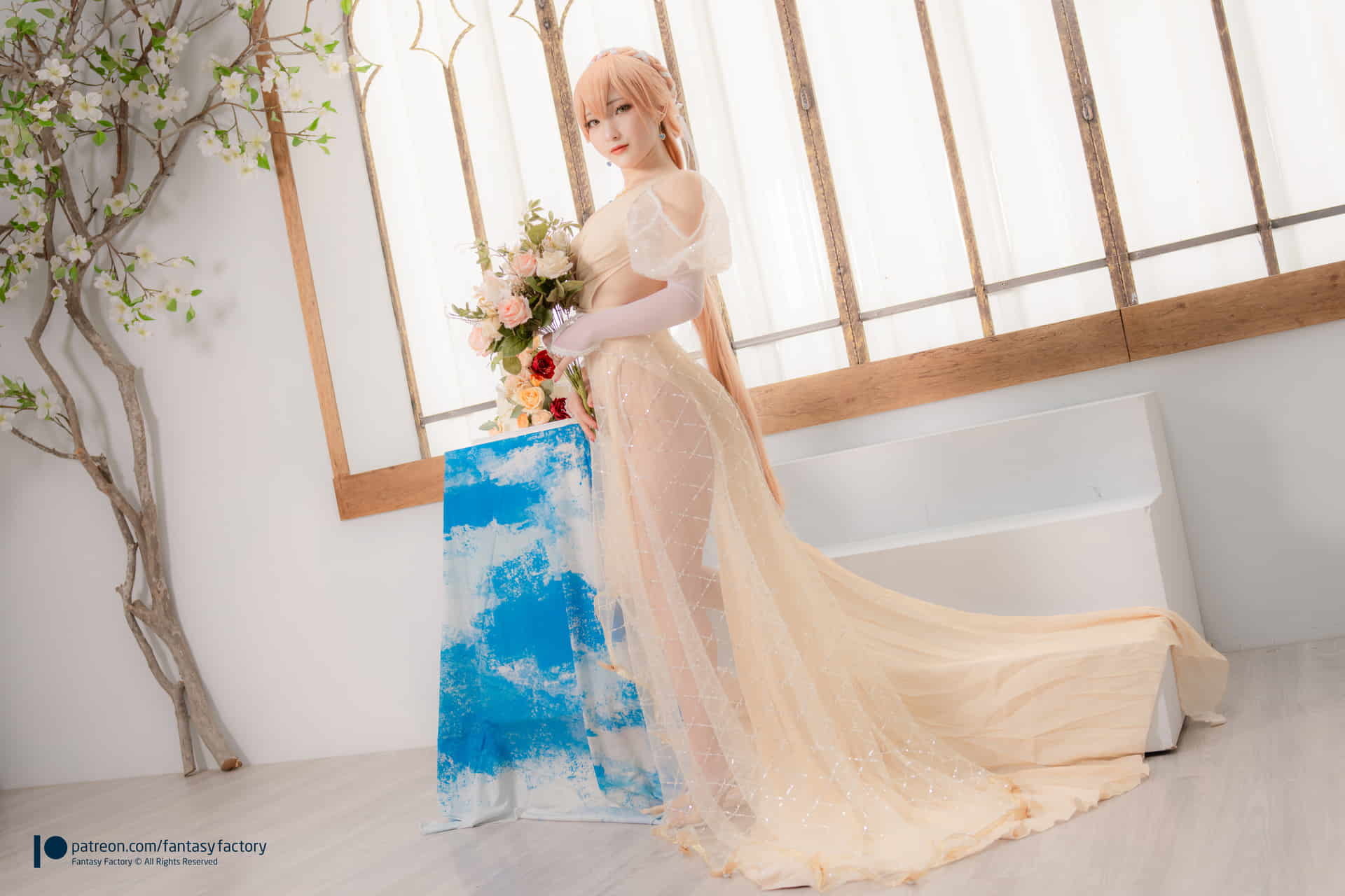 Fantasy Factory Xiaoding-2022年2月 Ots-14 ウェディングドレス