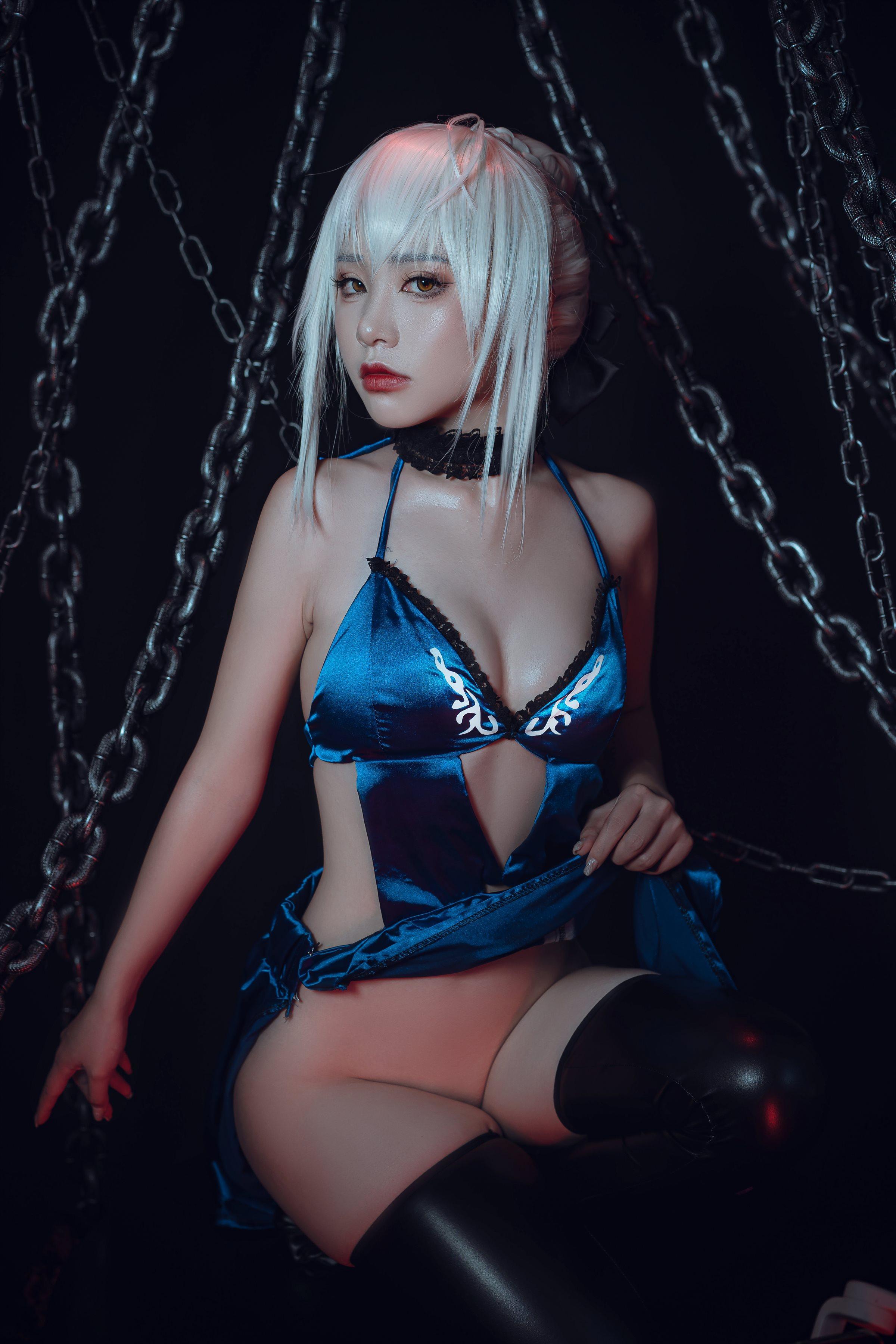爆机少女喵小吉 Nekokoyoshi - 七月 Fate stay night 黑呆 - Saber Alter(7)