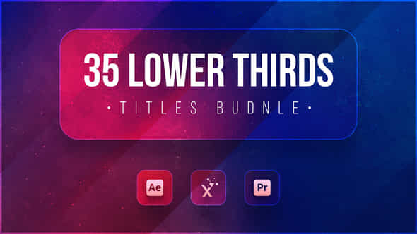 35 Lower Thirds - VideoHive 38965035