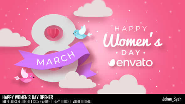 Happy Womens Day Opener - VideoHive 50868638