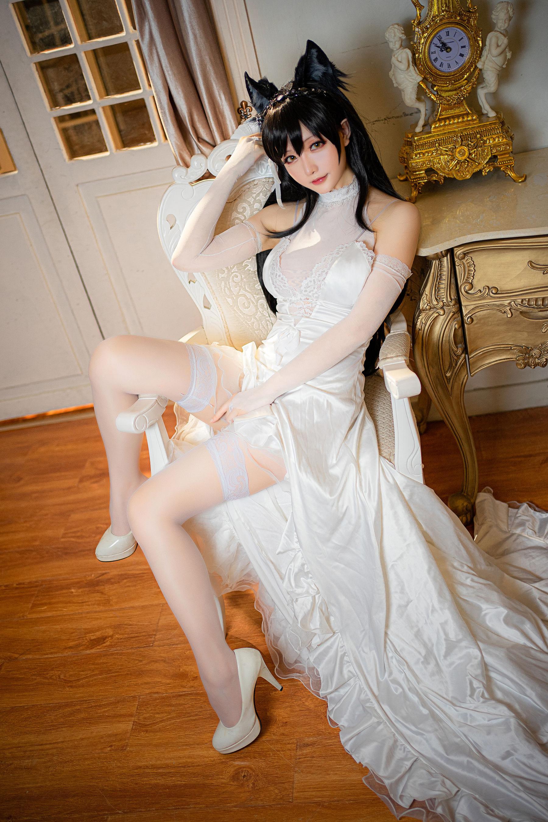 [Cosplay] 星之迟迟 – 爱宕婚纱 写真套图(10)