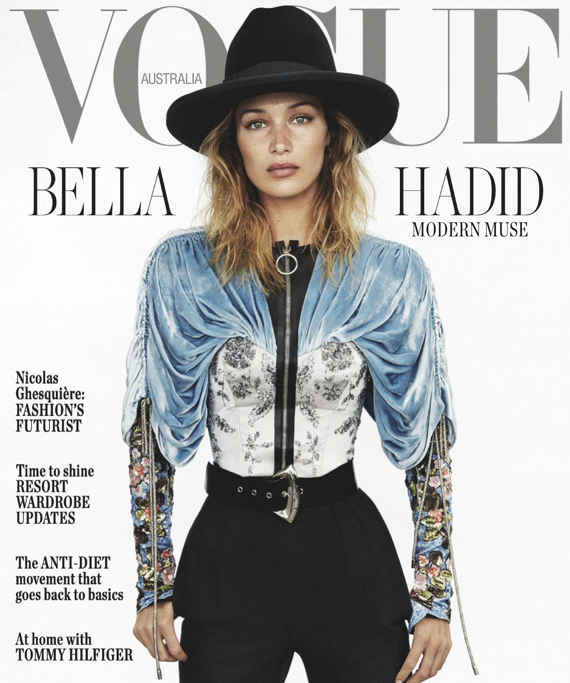 Bella Hadid by Daniel Jackson / Vogue Australia november 2019 Сексуальный ковбой Белла Хадид, фотограф Дэниэл Джексон / обложка