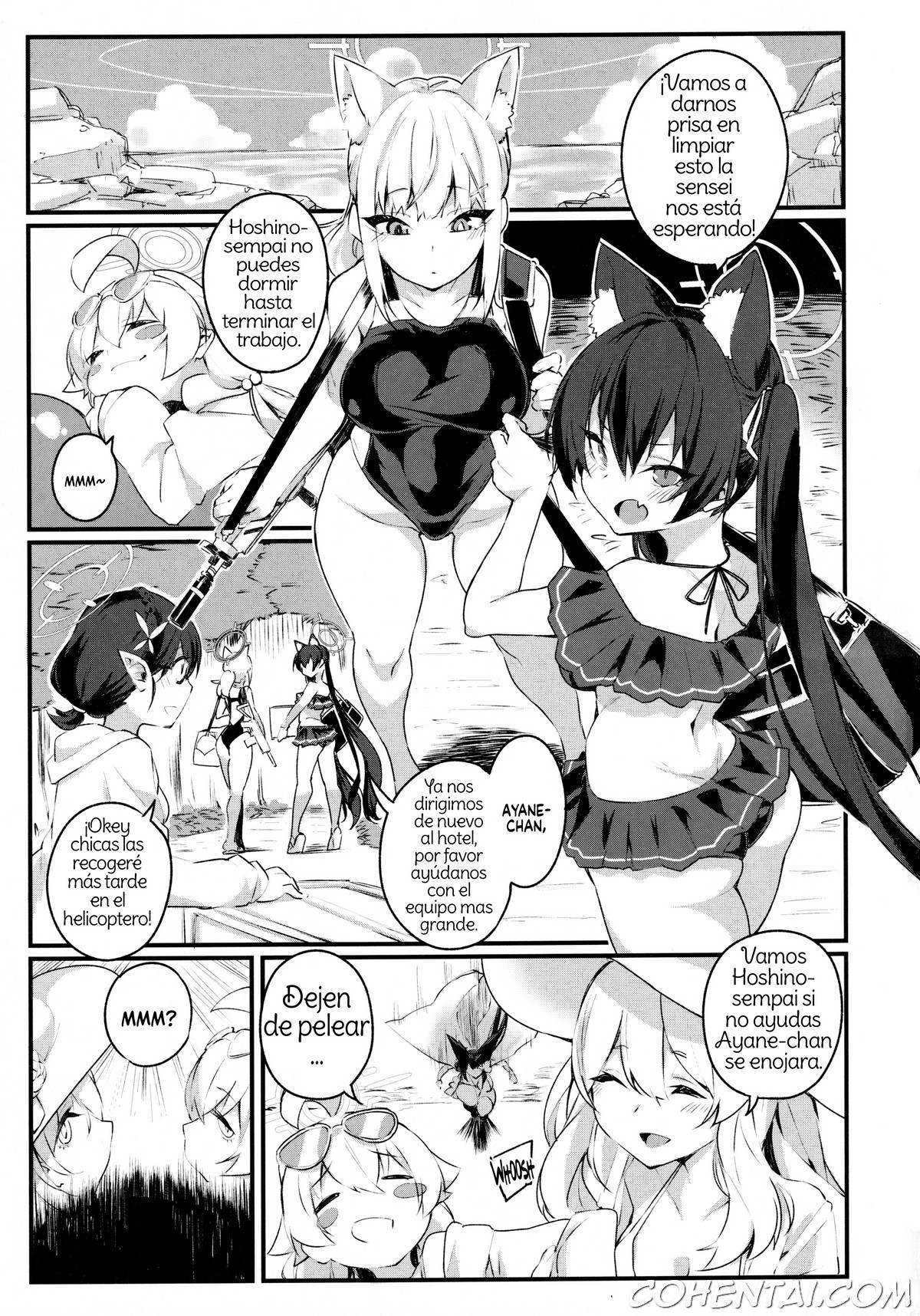 SUMMER FOX HUNTING (Blue Archive) xxx comics manga porno doujin hentai español sexo 