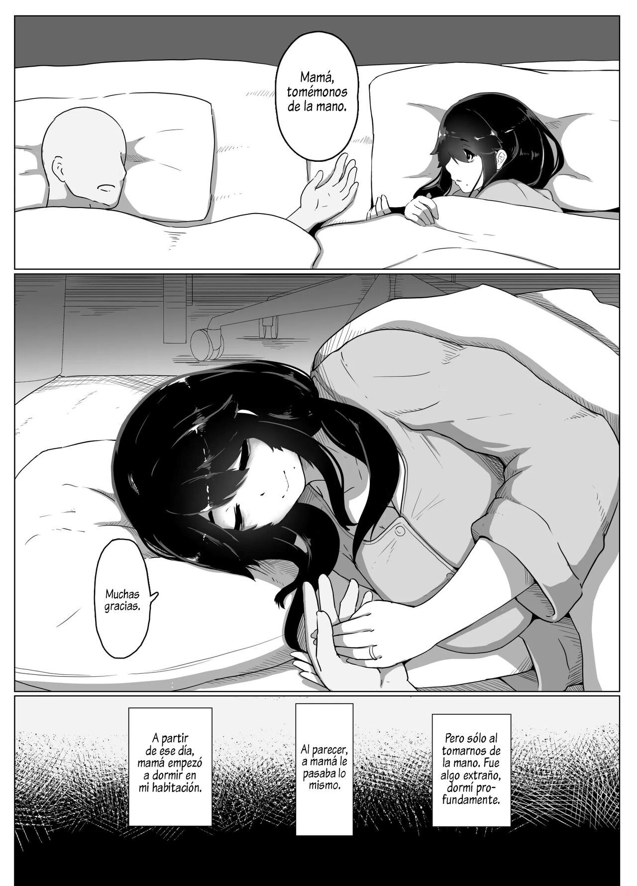 [hahayamoya (moya)] Oyasumi, Okaa-san I  Good Night, Mom I [Spanish]  [Al Chile no Sé Scan]