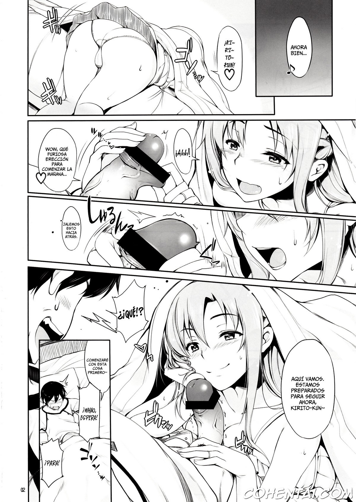 Angel’s stroke 69 Asuna Strike! (Sword Art Online) xxx comics manga porno doujin hentai español sexo 